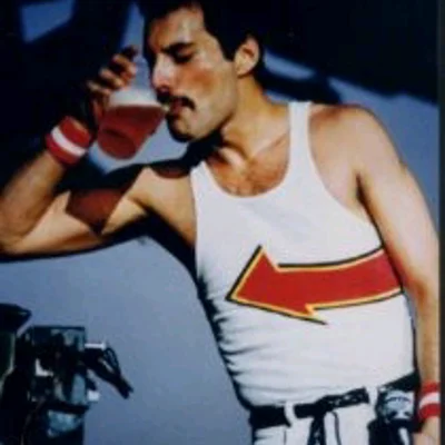 Freddie Drinking